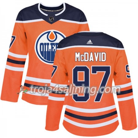 Edmonton Oilers tröja Connor McDavid 97 Adidas 2017-2018 Orange Authentic - Dame NHL Tröjor Edmonton Oilers tröja Connor McDavid 97 Adidas 2017-2018 Orange Authentic - Dame NHL Tröjor